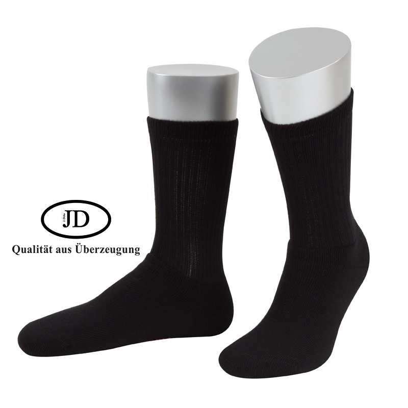 Tennissocken schwarz  5er Pack