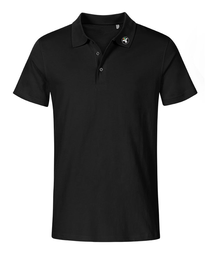 Poloshirt Single Jersey mit Innungslogo am Kragen