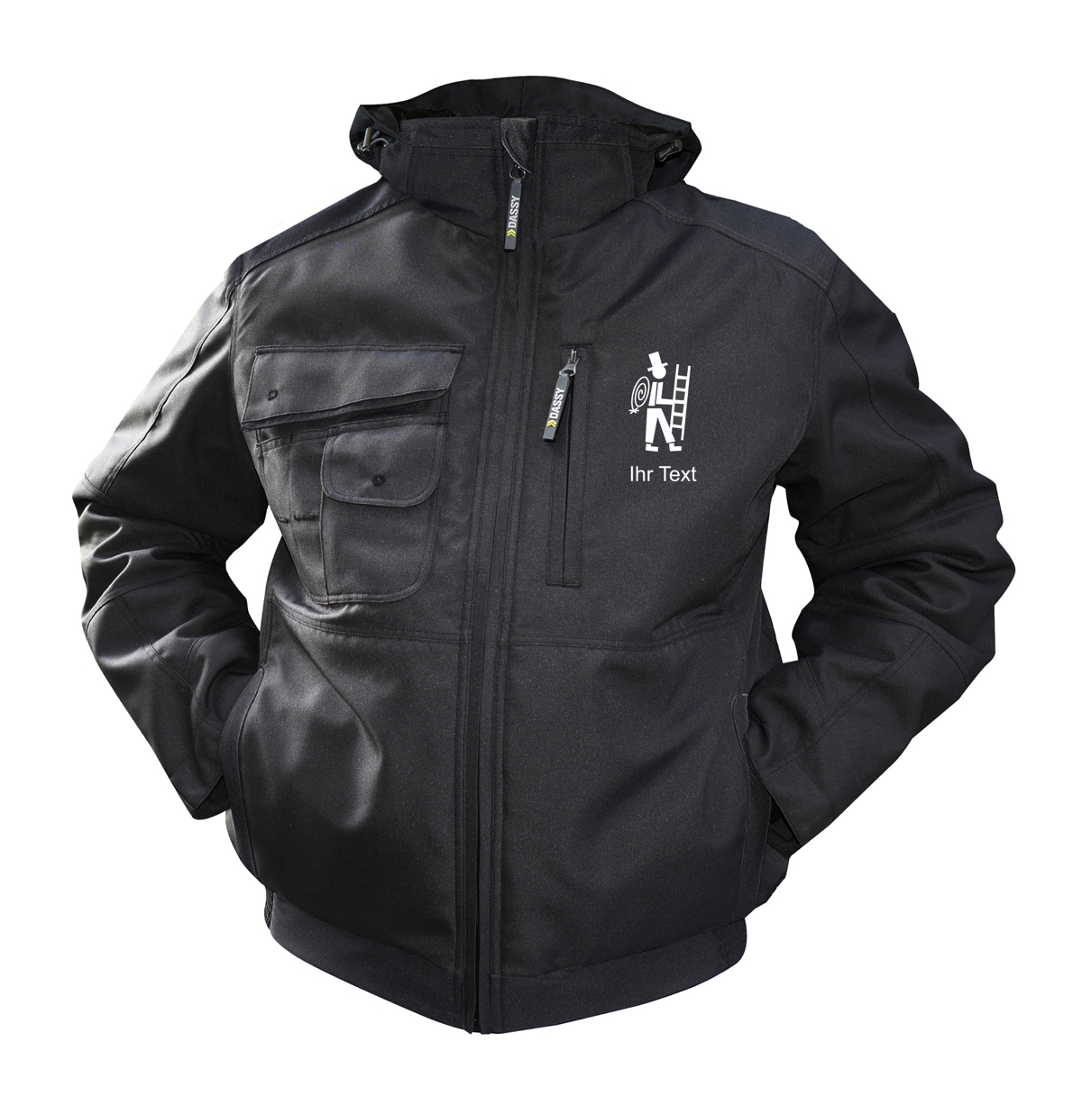 DASSY Winterjacke „Austin“ mit Schorni 2 und Text