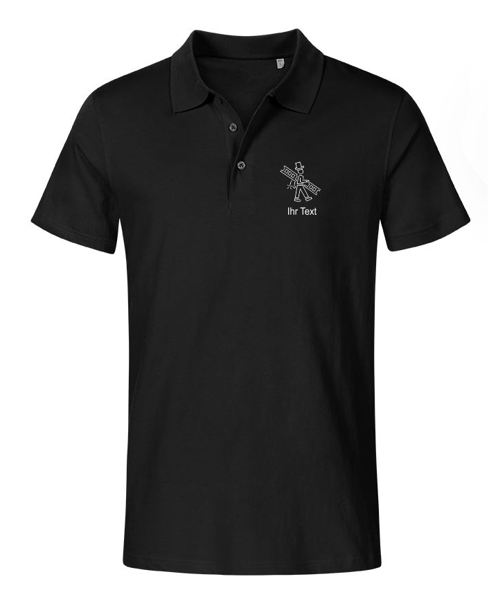 Poloshirt Single Jersey mit Schorni 1 und Text