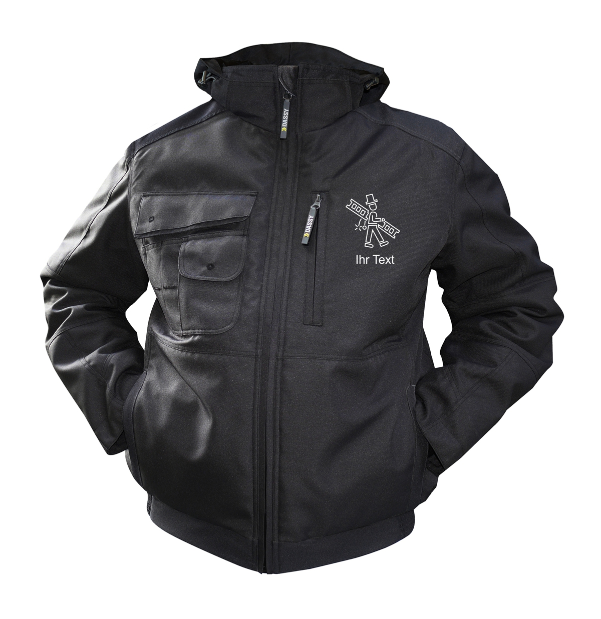 DASSY Winterjacke „Austin“ mit Schorni 1 und Text